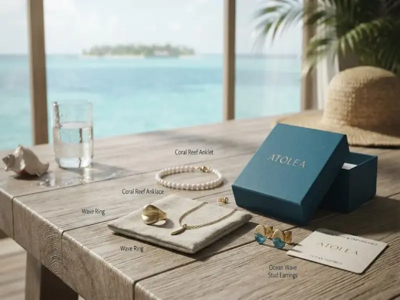 Atolea Jewelry Waterproof Rings Necklaces Bracelets Earrings Anklets and Bundles